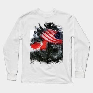 Neighboring Countries - Canada and USA Long Sleeve T-Shirt